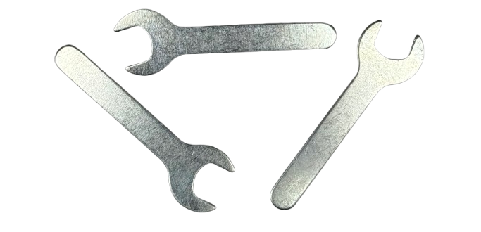 Llaves planas fijas zincadas