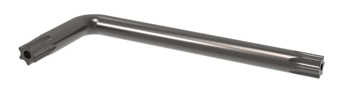 Llave Allen Torx pavonada